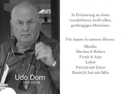 Udo Dorn † 7. September 2022