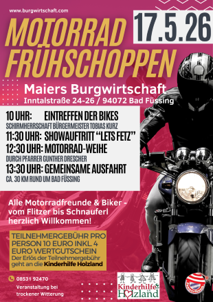 Motorrad-Treffen mit Fahrzeugweihe